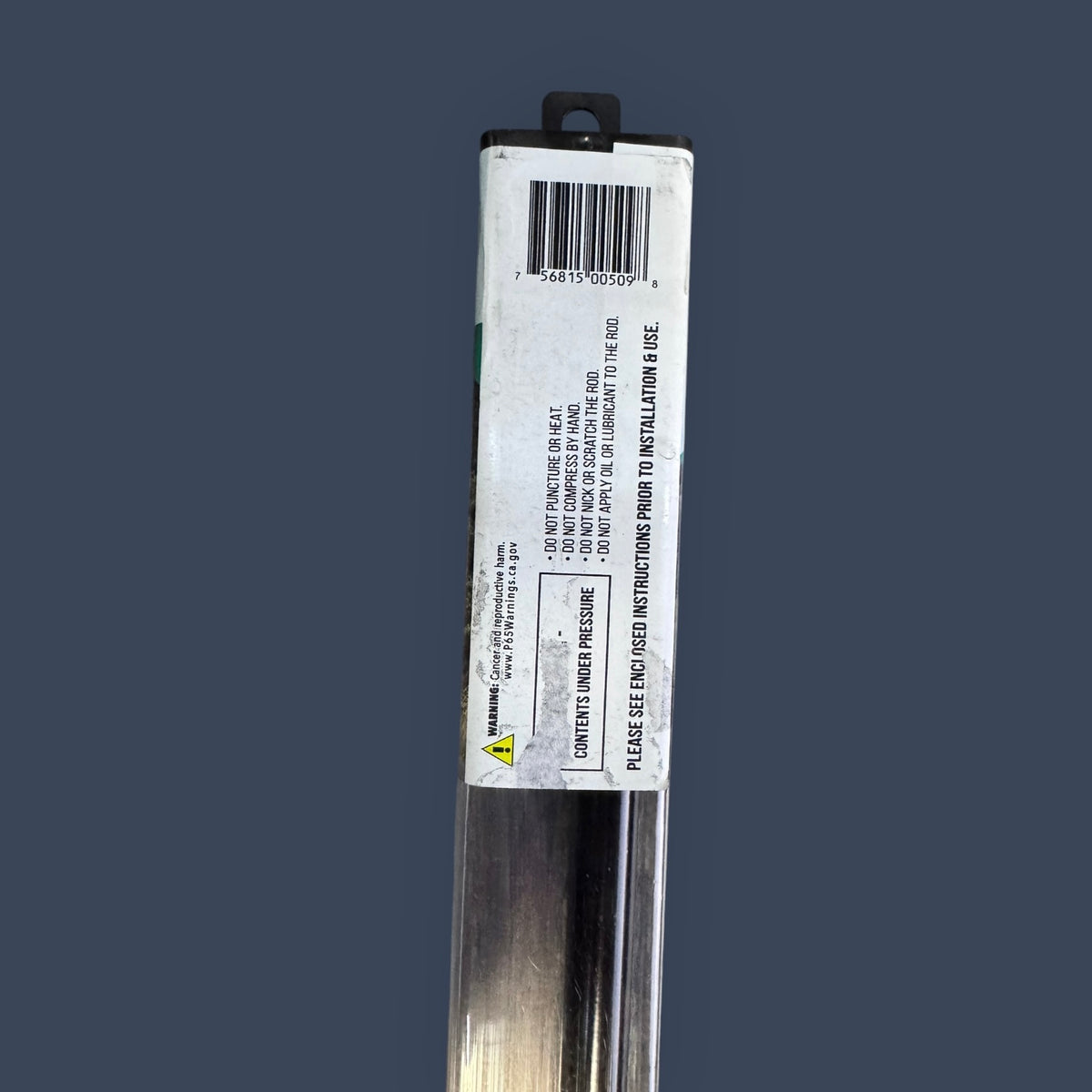JR Products | GSNI-5100-30 | Hardline Black Nitride Shaft Gas Spring Lift Support | 12" Extended | 30 lb
