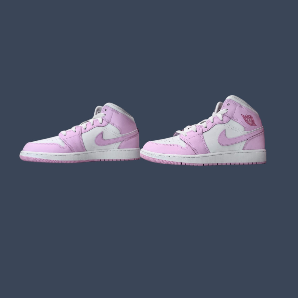 Air Jordan 1 Mid GS Pink Foam/White/Fire Red – DQ8423-608