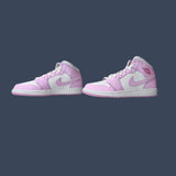 Air Jordan 1 Mid GS Pink Foam/White/Fire Red – DQ8423-608