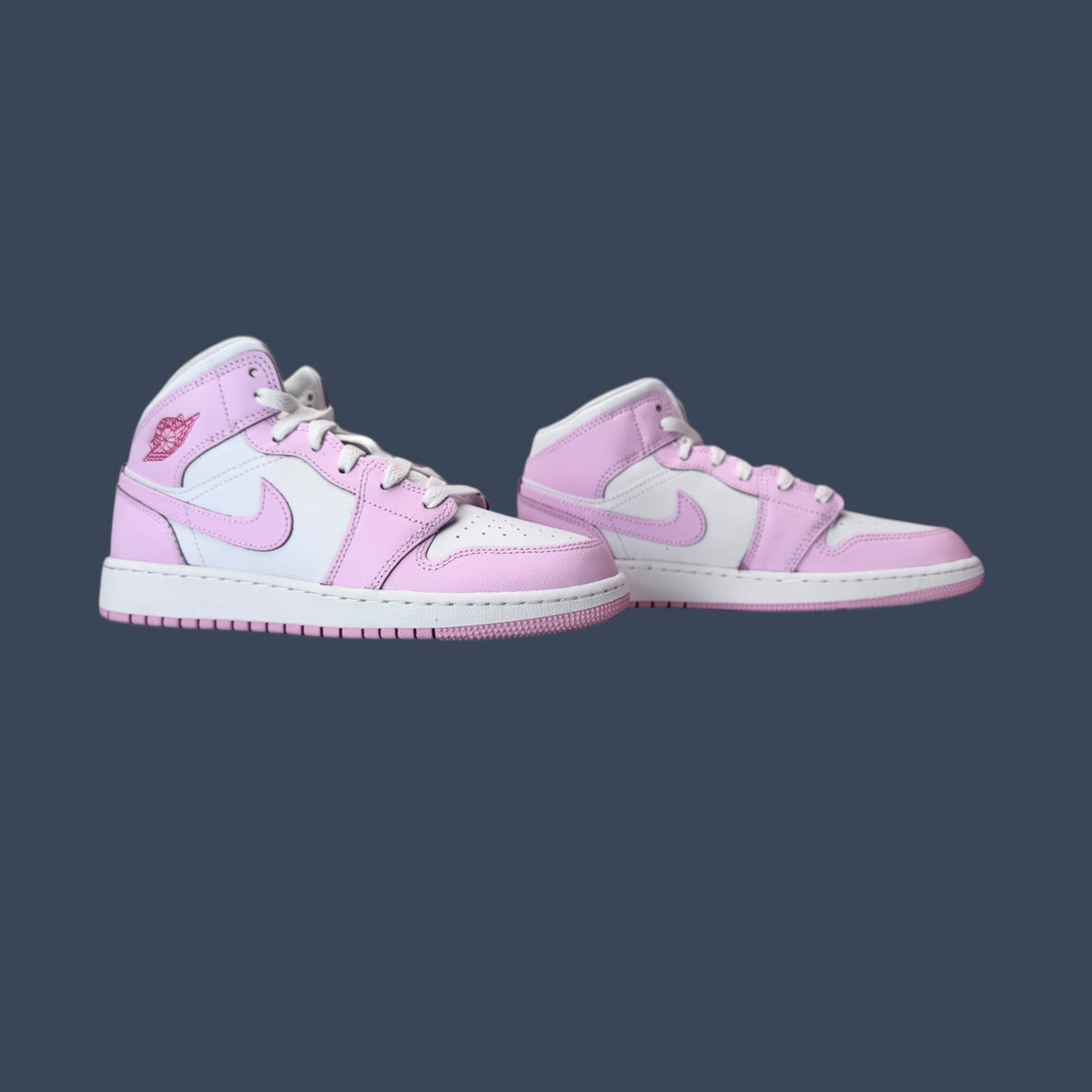 Air Jordan 1 Mid GS Pink Foam/White/Fire Red – DQ8423-608