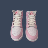 Air Jordan 1 Mid GS Pink Foam/White/Fire Red – DQ8423-608