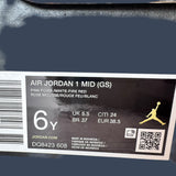 Air Jordan 1 Mid GS Pink Foam/White/Fire Red – DQ8423-608