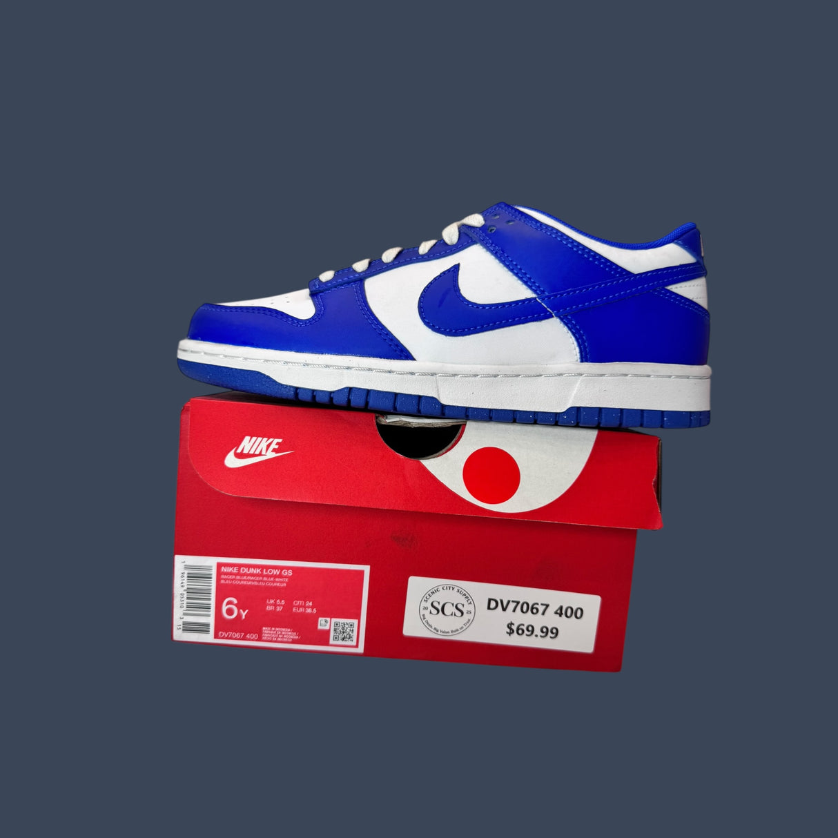 Nike Dunk Low GS Racer Blue/White – DV7067-400