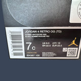Air Jordan 4 Retro OG TD Summit White/Fire Red – IB4387-100