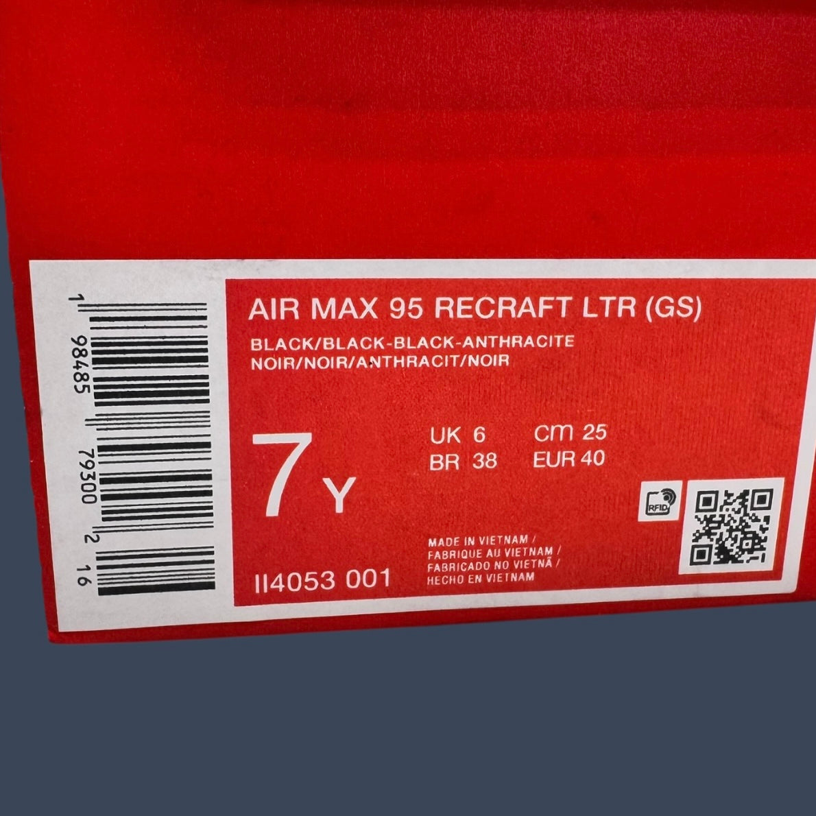 Nike Air Max 95 Recraft GS Black /  Anthracite – II4053-001