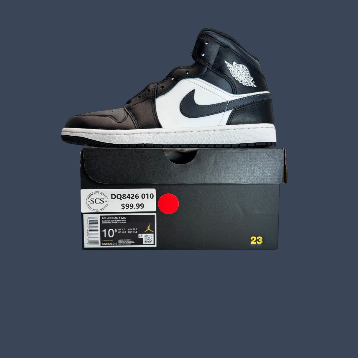 Air Jordan 1 Mid Black/Off Noir/Summit White – DQ8426-010