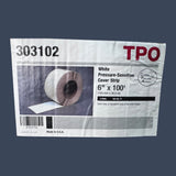 Versico TPO White Pressure-Sensitive Cover Strip 6" x 100' Roll Roofing Tape | 303102