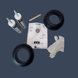 GAF M-Curb Pitch Pocket System Black 5" Round Roofing Penetration Flashing