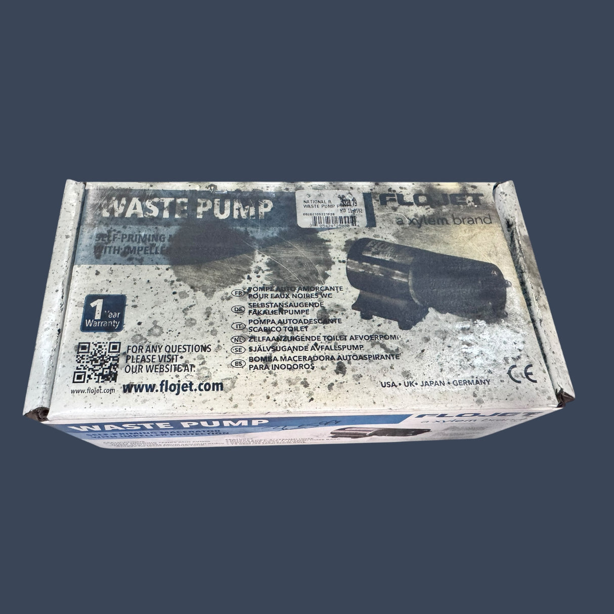 Flojet Xylem Waste Pump Model #1855000A Macerator Pump