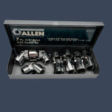 Allen 7 Piece Flex Socket Set 3/8" Drive SAE | Model #19121