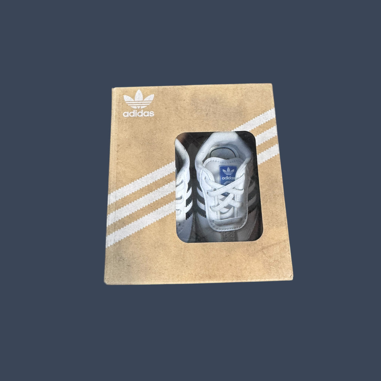 Adidas Samba Crib Shoe Baby White/Core Black/Clear Granite | JI2758