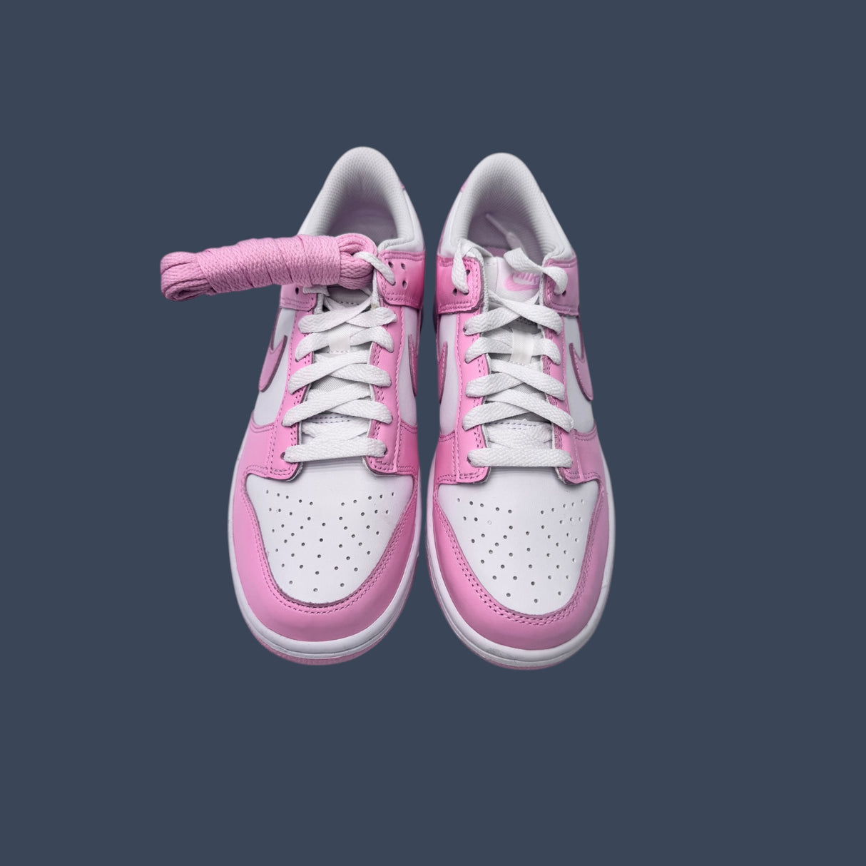 Nike Dunk Low GS White/Medium Soft Pink | FB9109-125