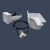 GE Appliances Icemaker Kit | Automatic Ice Maker for Top-Freezer Refrigerators | Model IM4D