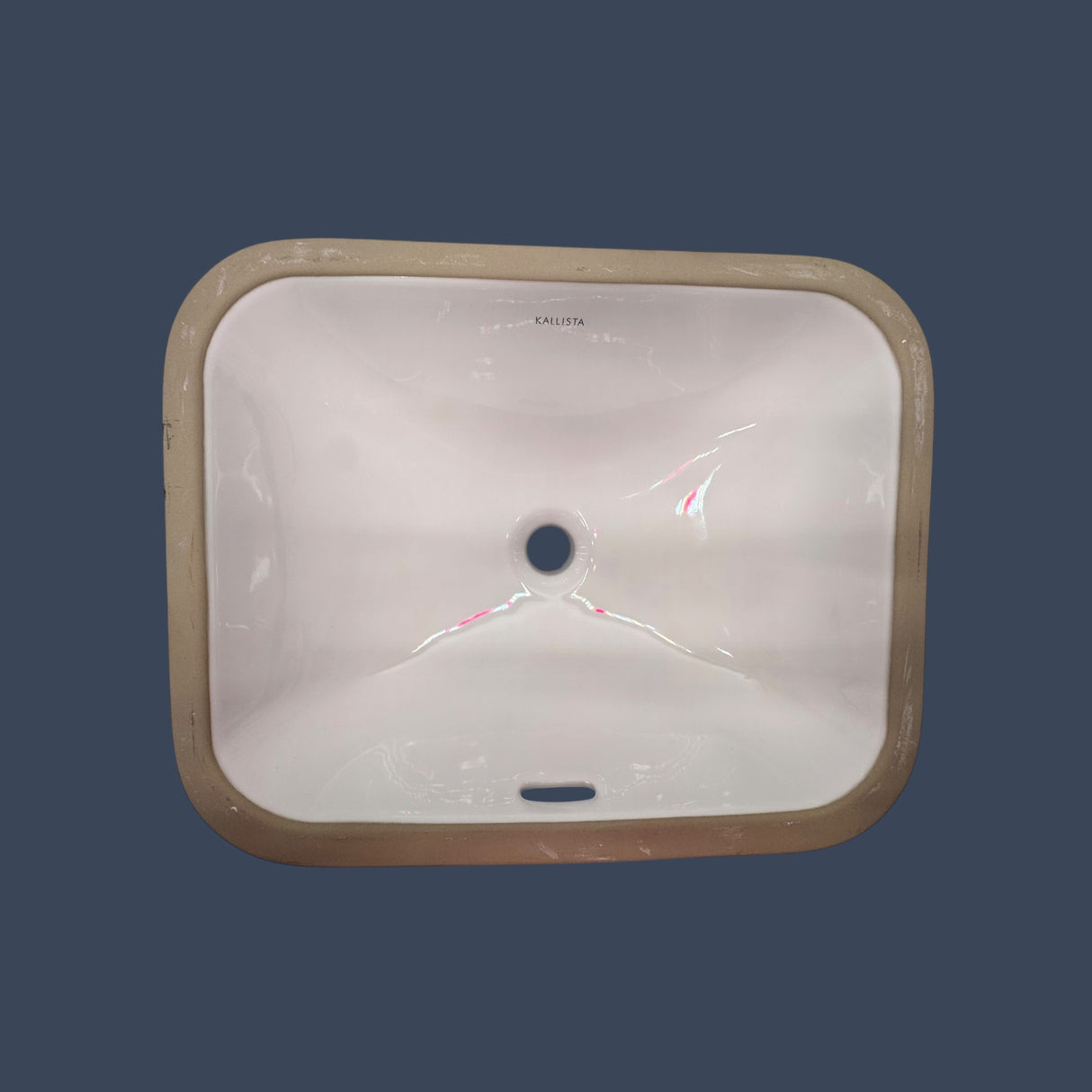 Kallista Perfect Under-Mount Bathroom Sink Soft Rectangle White | Part #P74233-WO-0