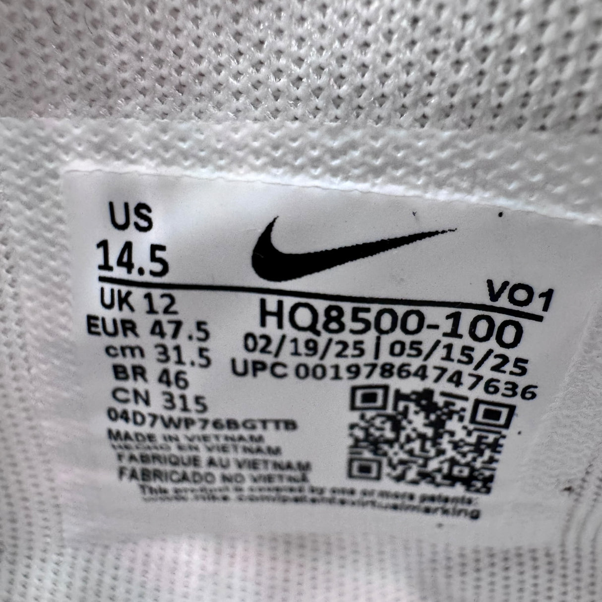 Nike A'One Basketball Shoes White/Black | HQ8500-100