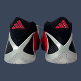 Adidas Anthony Edwards 2 Silver Metallic/Pure Ruby/Core Black | JQ9497