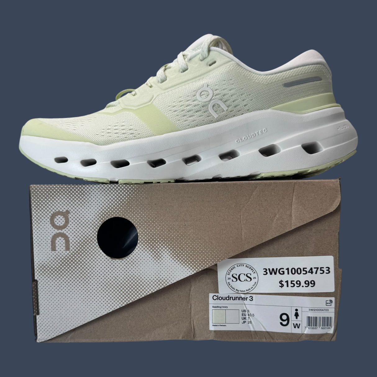 On Cloudrunner 3 Seedling/Ivory Women’s | 3WG10054753