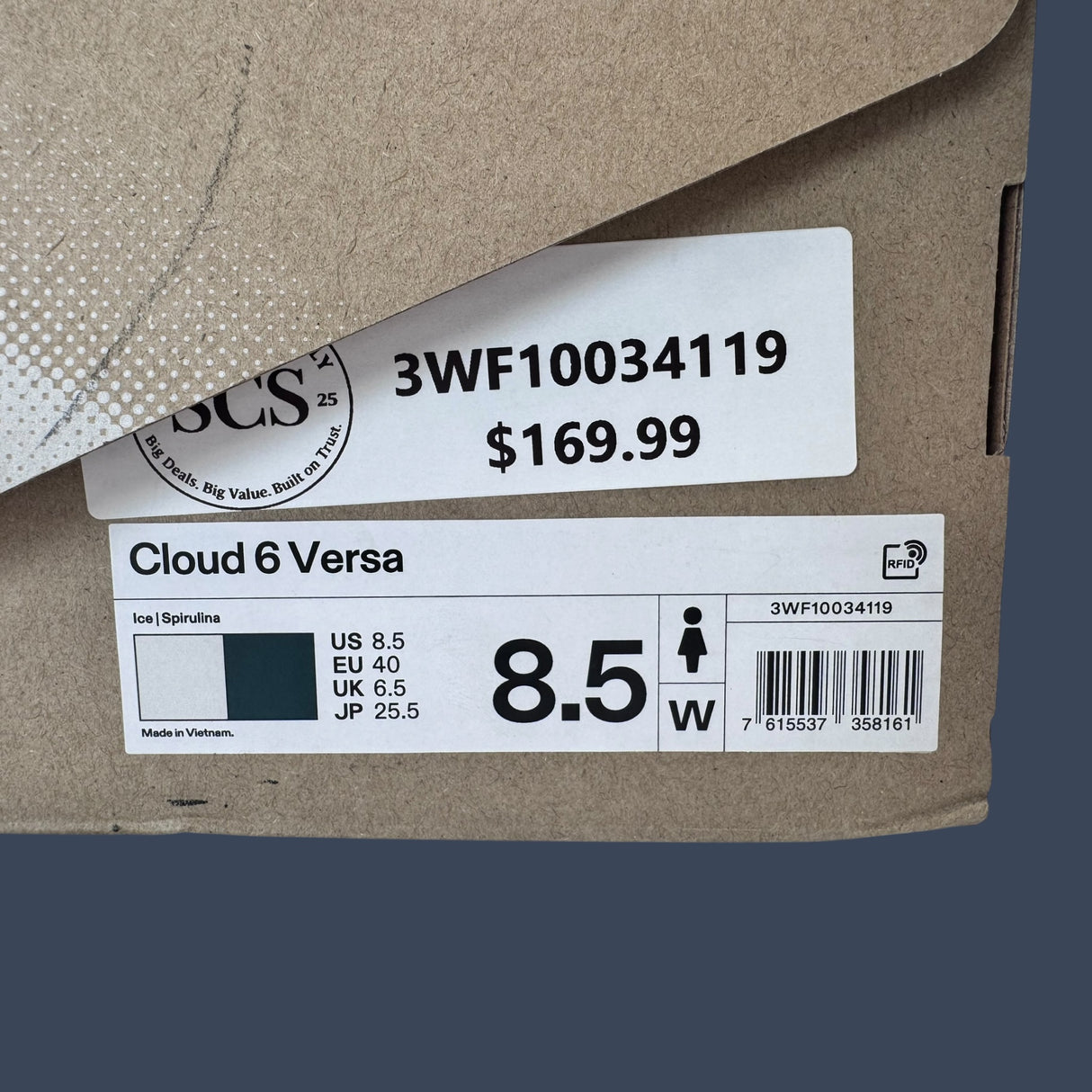 On Cloud 6 Versa Ice/Spirulina Women’s | 3WF10034119
