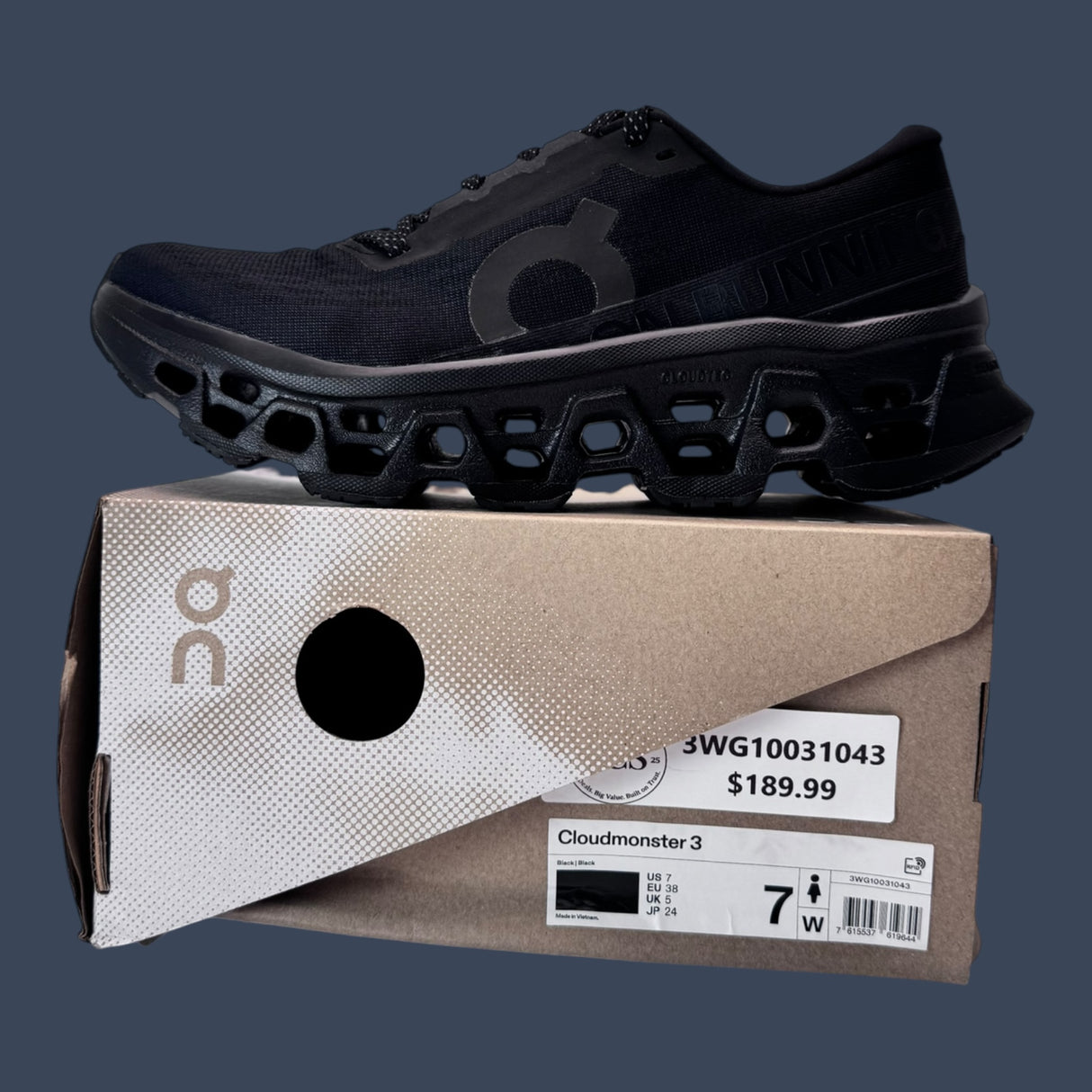 On Cloudmonster 3 |Black/Black | Women’s | 3WG10031043
