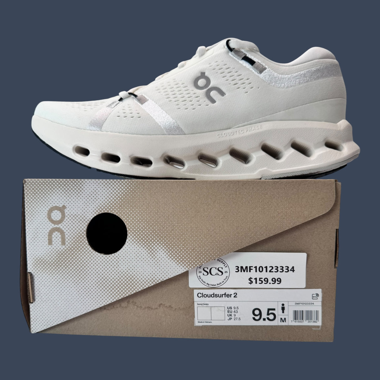 On Cloudsurfer 2 | Ivory/Ivory | Men’s | 3MF10123334