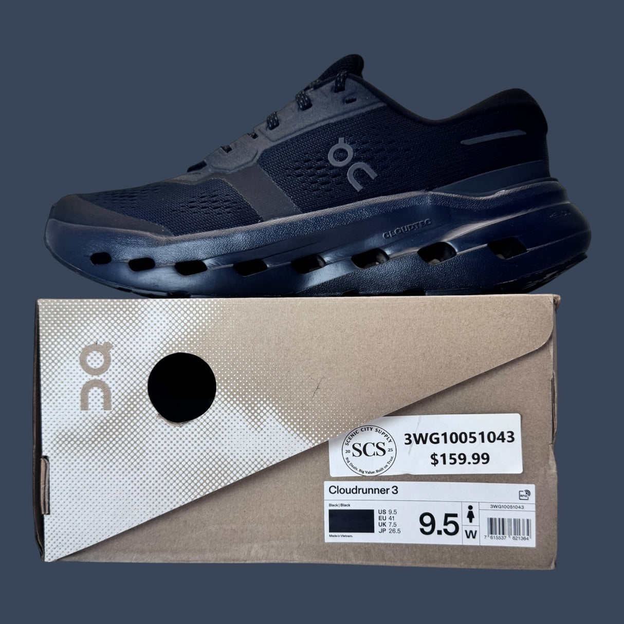 On Cloudrunner 3 | Black/Black | Women’s | 3WG10051043