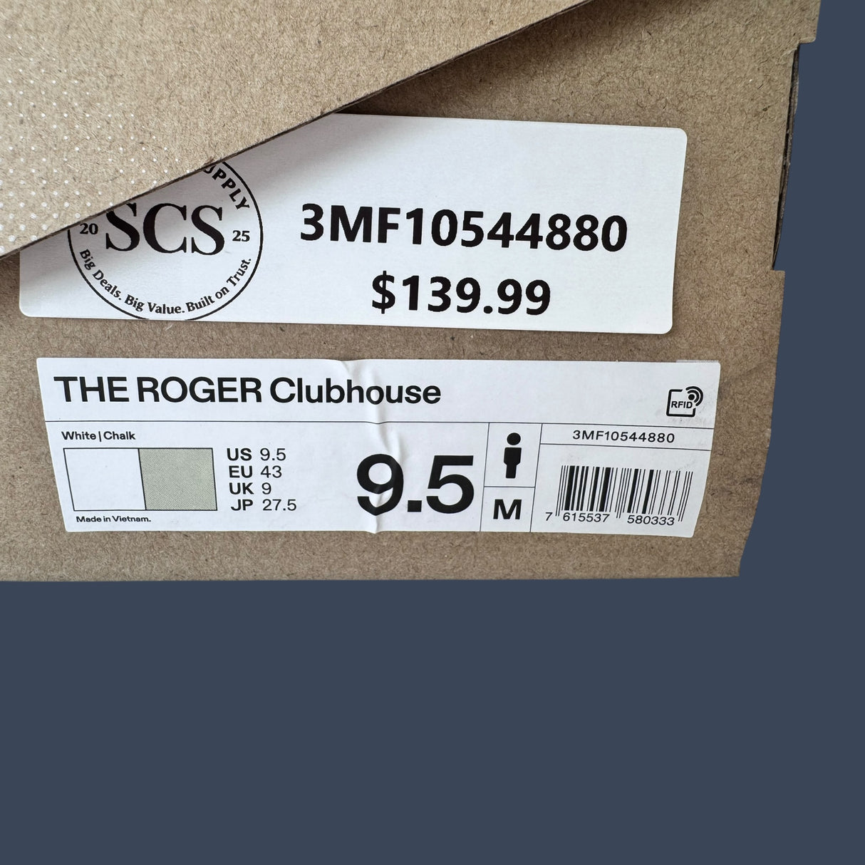 On Cloud |THE ROGER Clubhouse | White/Chalk | Men’s | 3MF10544880