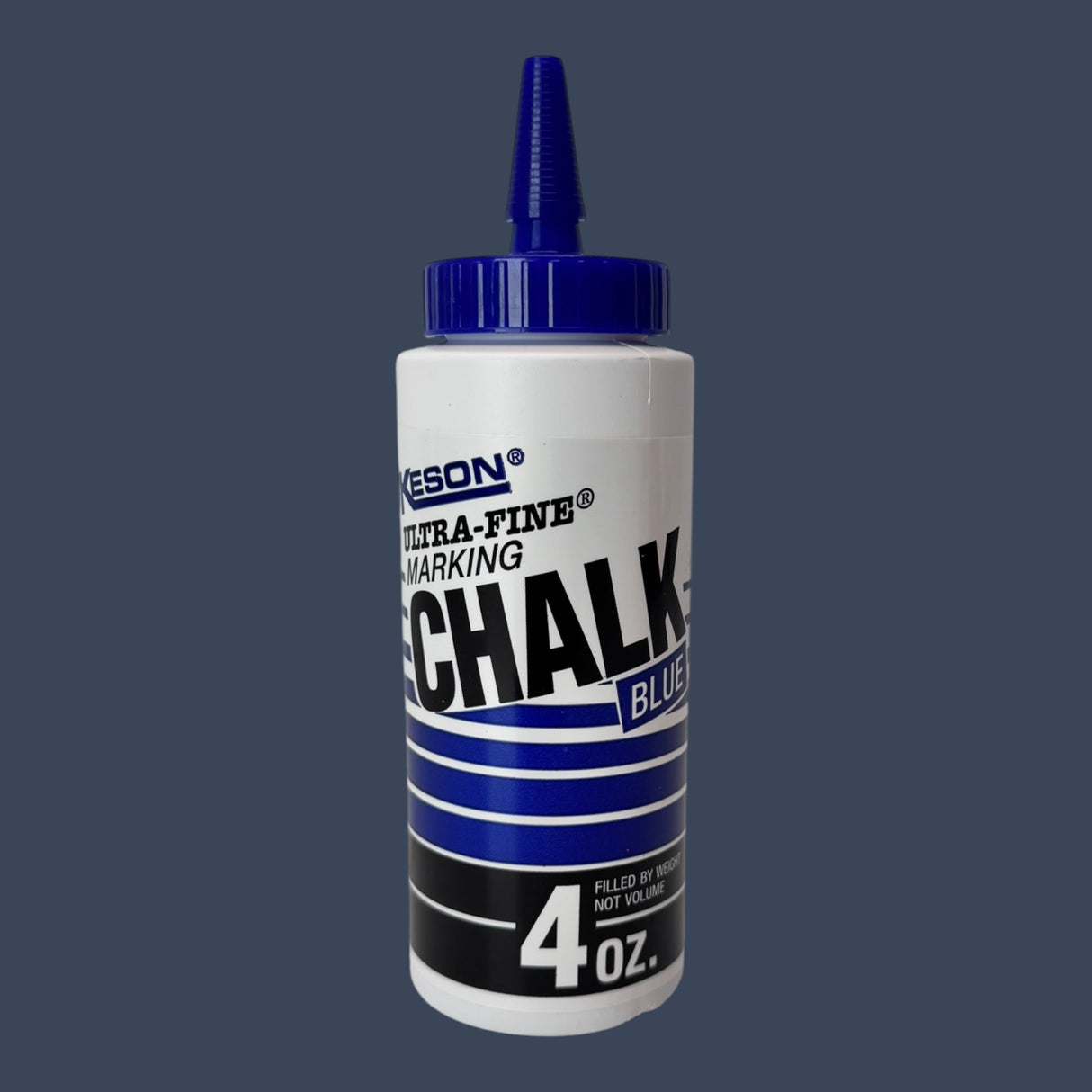 Keson 4B Blue Marking Chalk 4 oz Pack of 12 Contractor Chalk Refill
