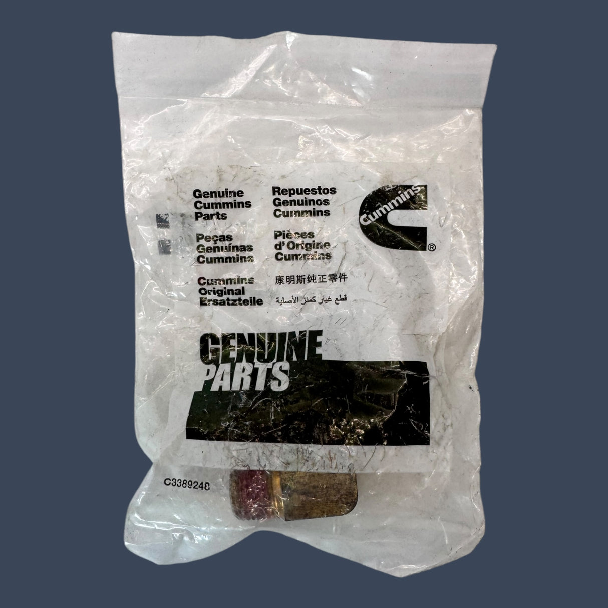 Cummins | Part 68645 | Genuine OEM Male Adapter Elbow Diesel Engine Fitting