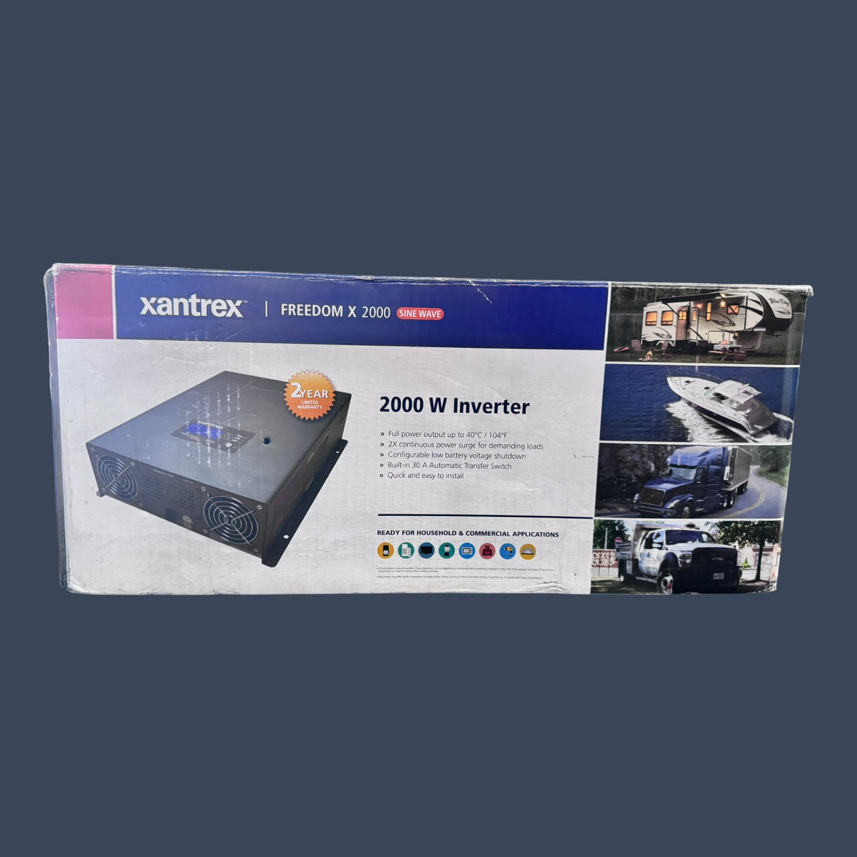 Xantrex Freedom X 2000 817-2000 | Pure Sine Wave Inverter | 2000W Marine RV Power Inverter
