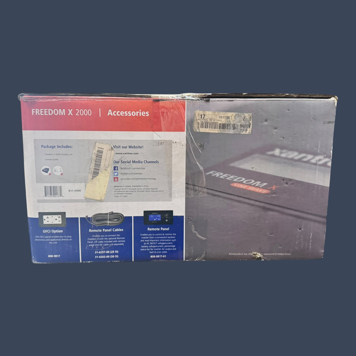 Xantrex Freedom X 2000 817-2000 | Pure Sine Wave Inverter | 2000W Marine RV Power Inverter