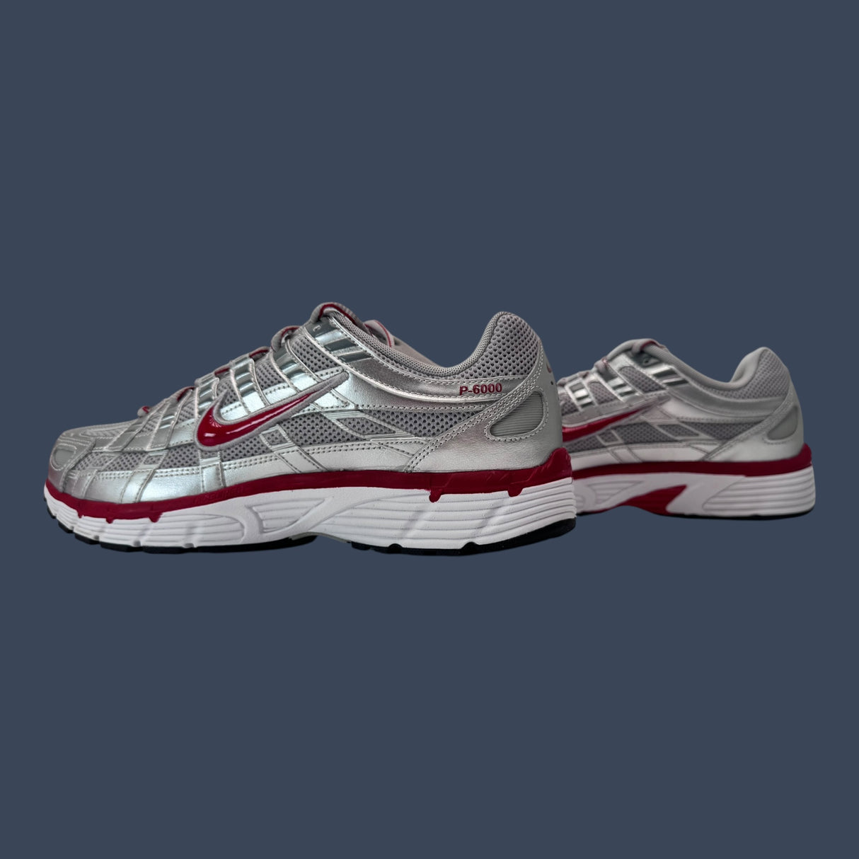 Nike P-6000 Metallic Silver Gym Red CD6404-024