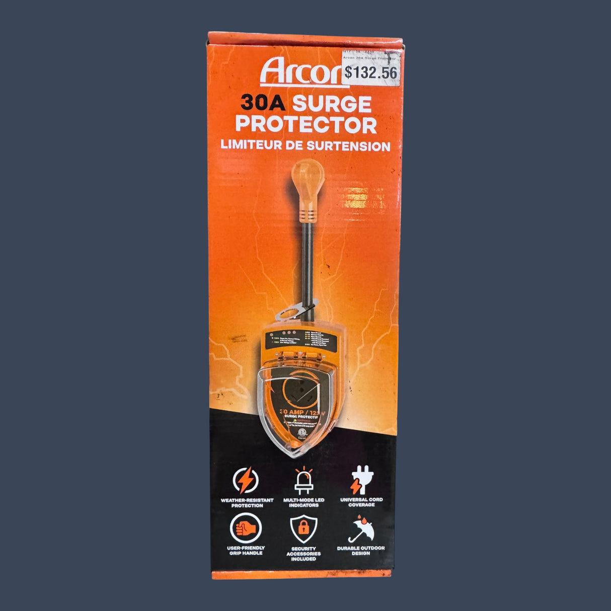 Arcon 19758 | 30 Amp RV Surge Protector | Portable 120V Power Protection