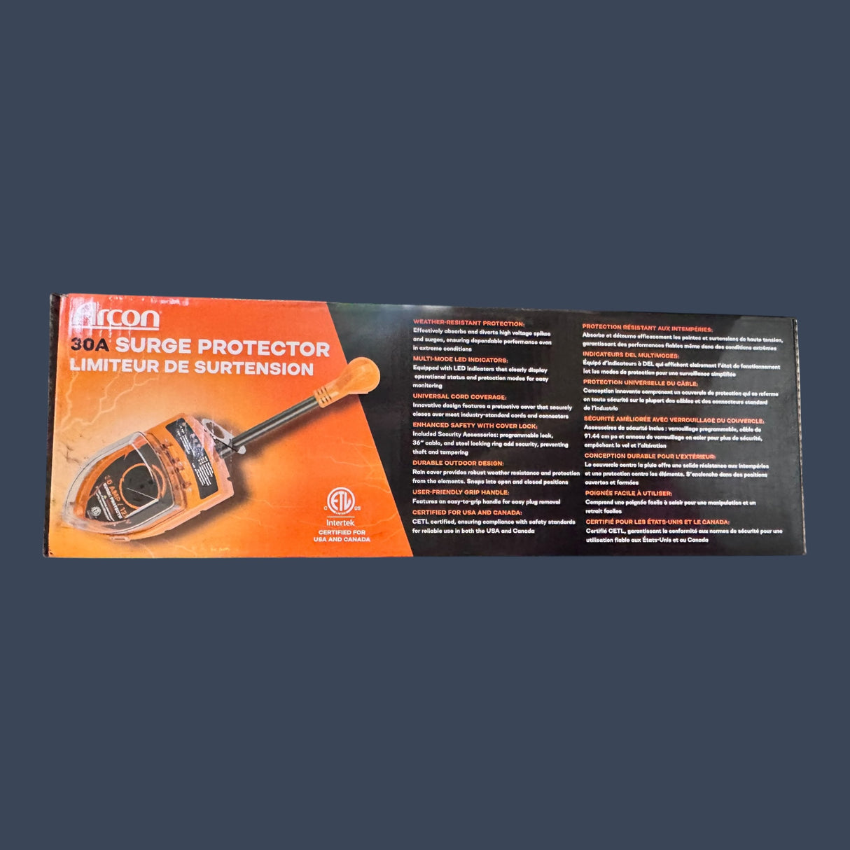 Arcon 19758 | 30 Amp RV Surge Protector | Portable 120V Power Protection