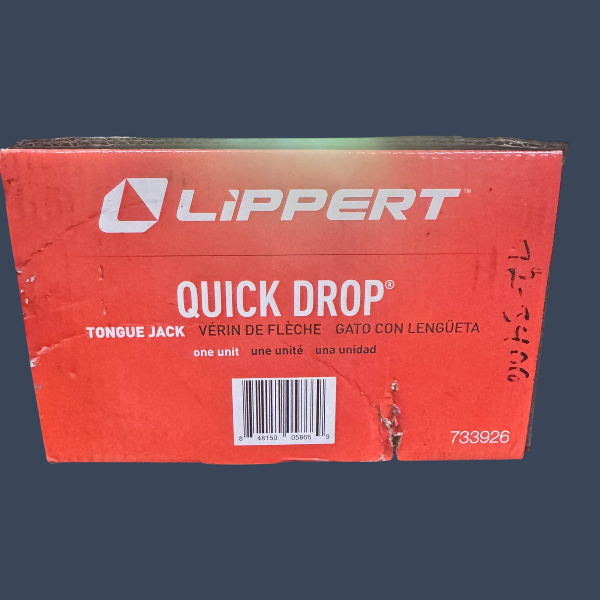 Lippert Components 733926 | Quick Drop Tongue Jack | 2,000 lb Trailer Jack