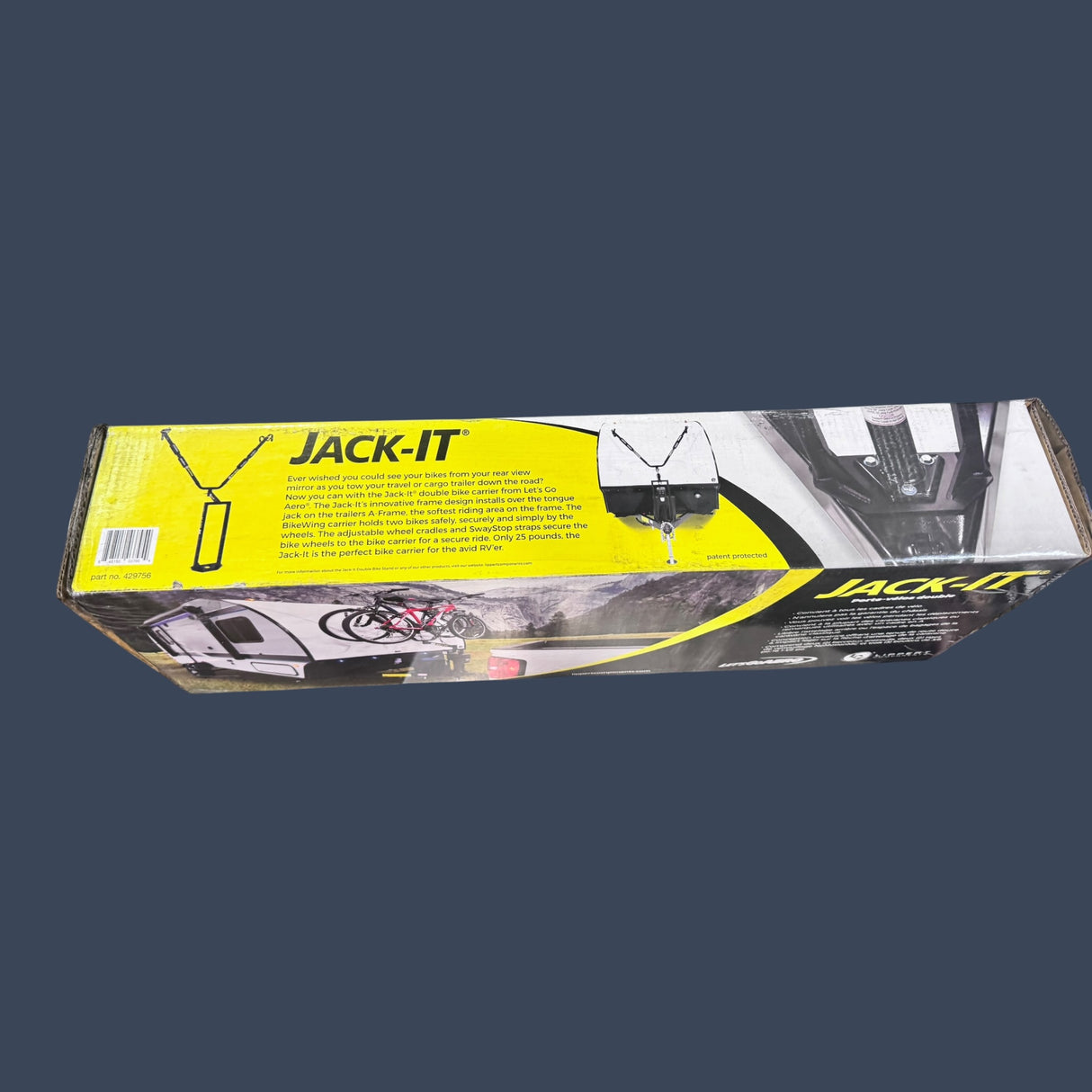 Lippert Components 429756 | Jack-It Bike Rack | A-Frame Trailer Tongue Mounted Bike Carrier