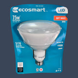 EcoSmart BR40 LED Soft White | 75W Replacement Flood Light Bulb | Indoor Outdoor LED Lamp