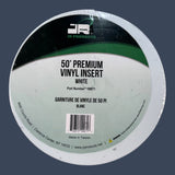 JR Products 10071 | Premium Vinyl Insert Trim | White 1" x 50' RV Molding Insert