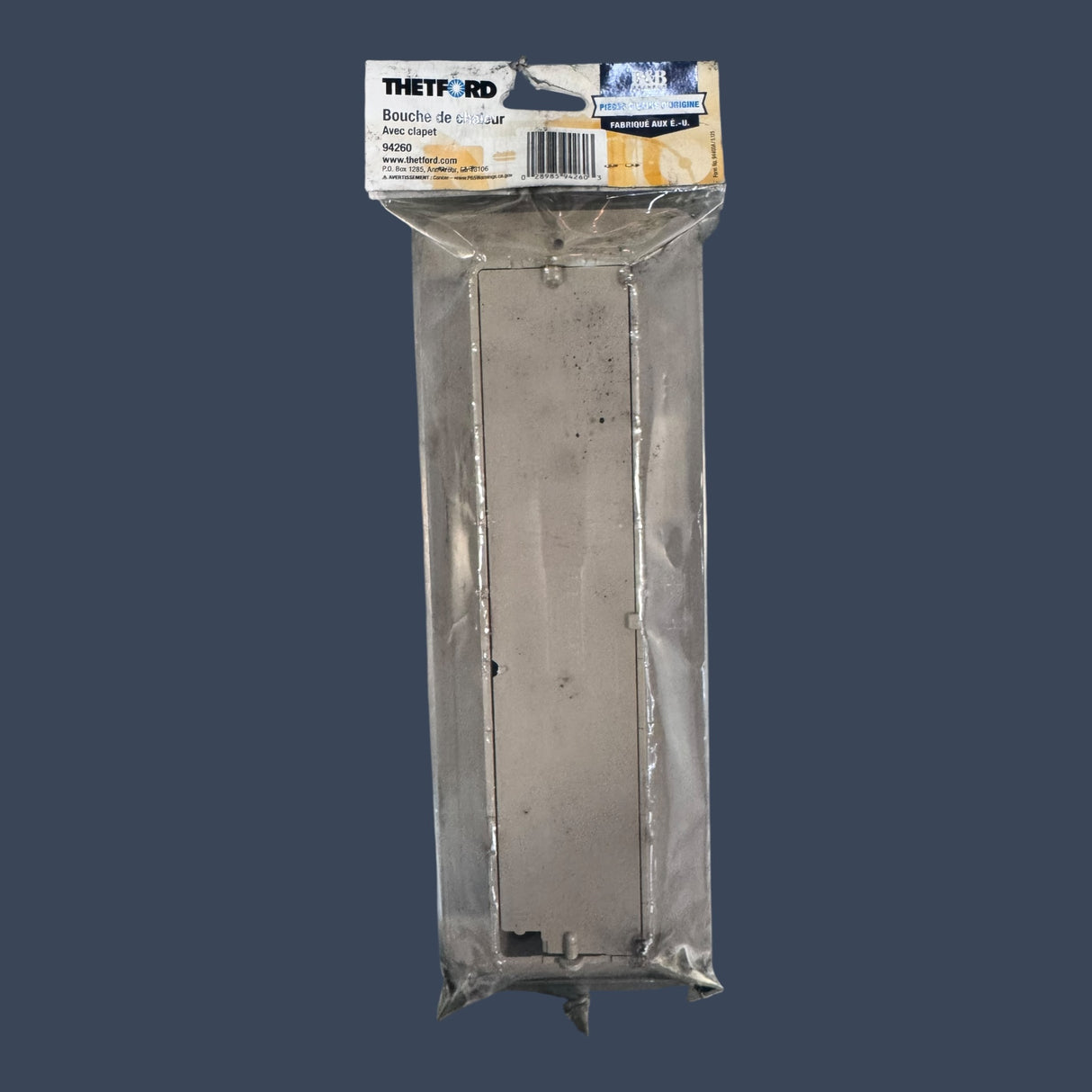 B&B Molders 94260 | 2" x 10" Floor Register with Damper | Tan RV Floor Vent