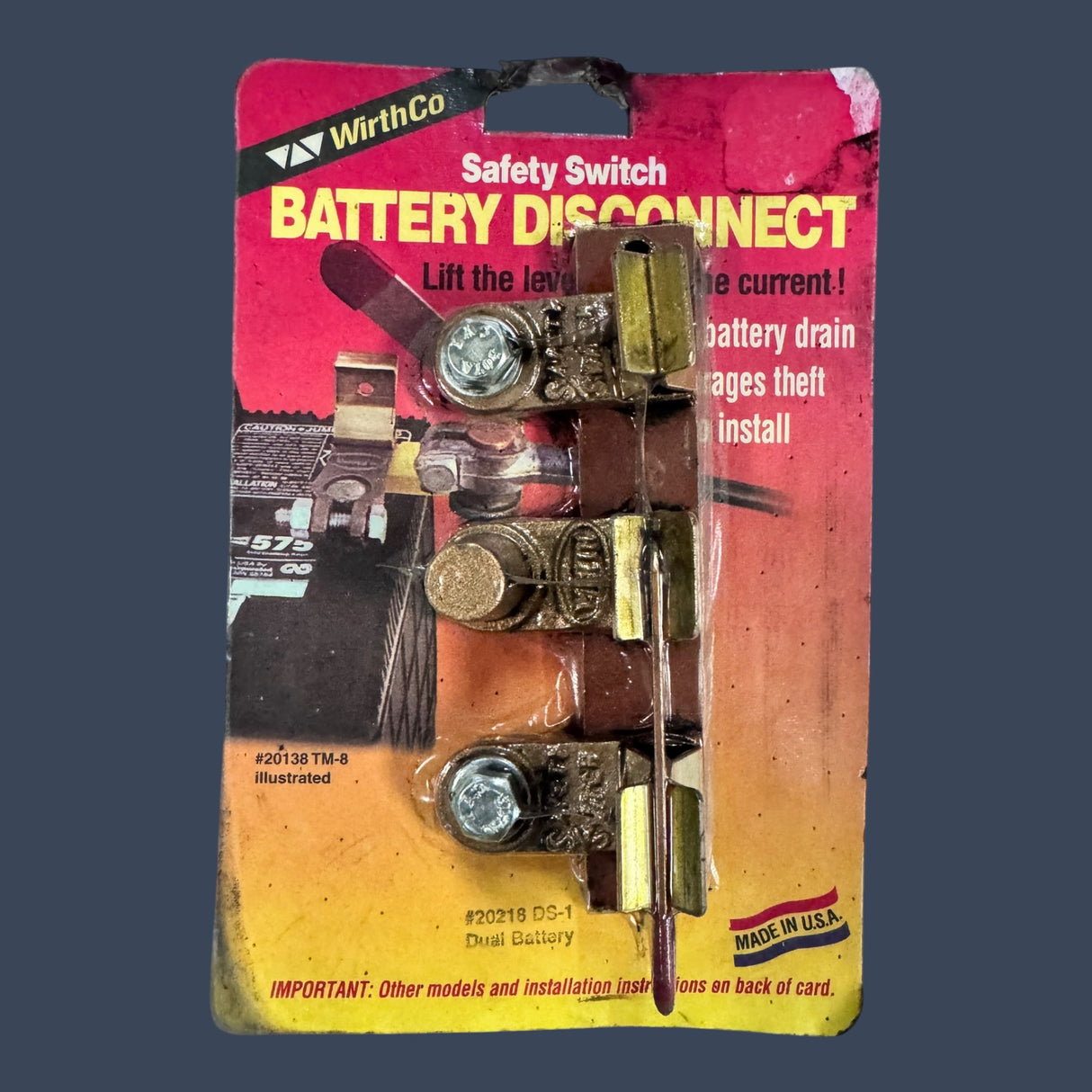 WirthCo Battery Doctor 20218 DS-1 | Heavy Duty Battery Disconnect Switch | Dual Battery Selector Switch