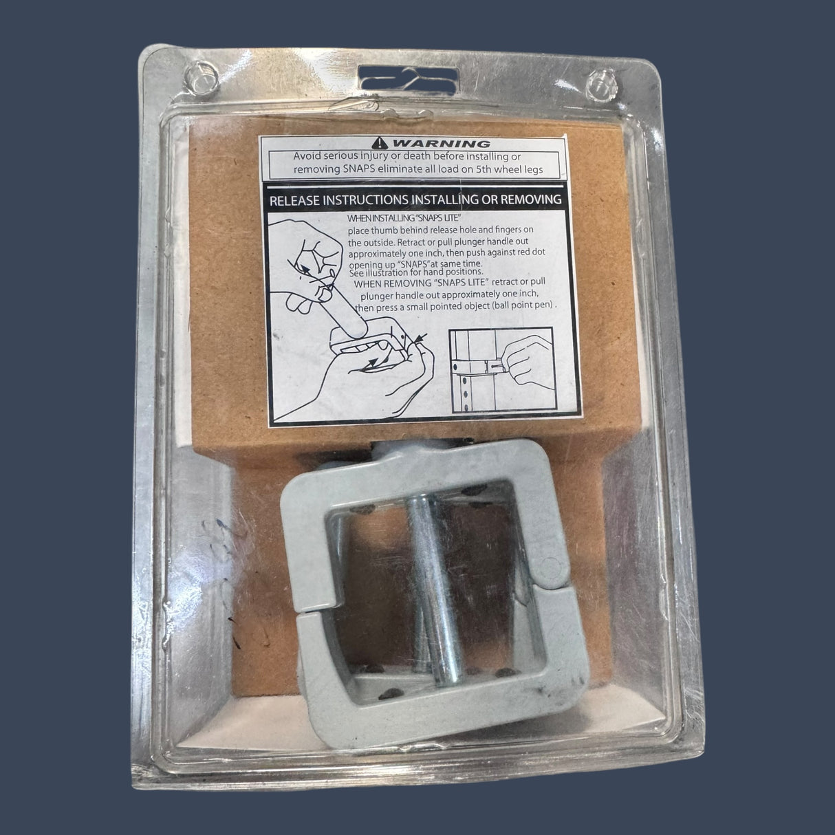 Barker 0147-1043 | Lite 5th Wheel Snaps | 3/8" Spring-Loaded Landing Gear Pins