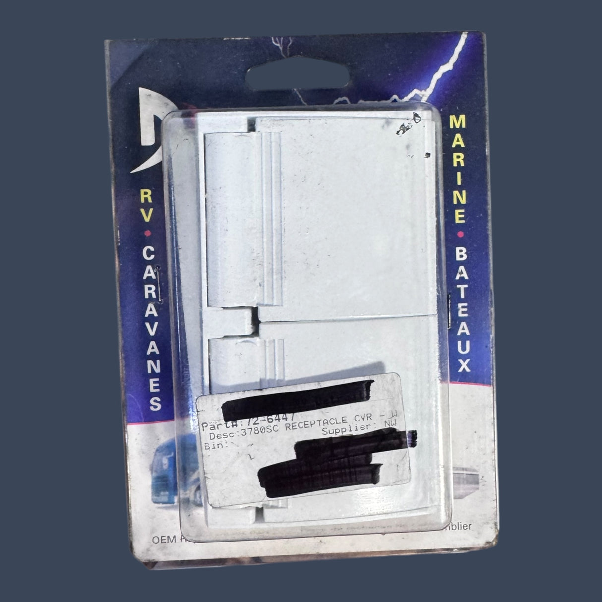 Diamond Group DG52499VP | Weatherproof Standard Receptacle Cover | White RV Exterior Duplex Outlet with Cover