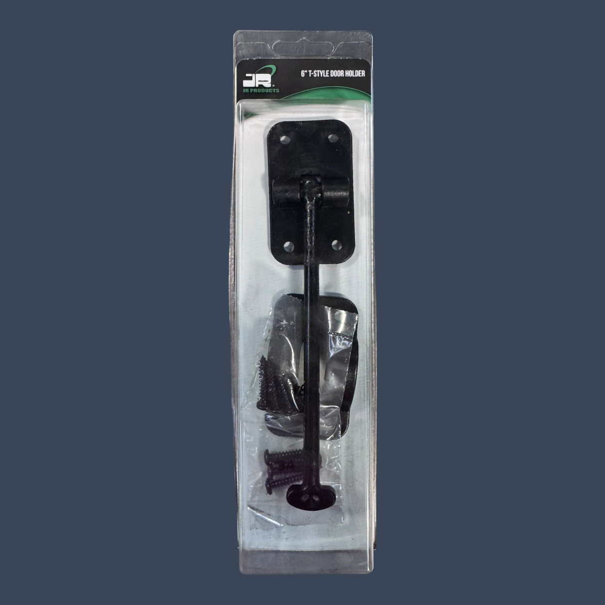 JR Products 10434 | 6" Plastic T-Style Door Holder | Black RV Door Catch