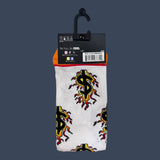 Odd Sox | Flaming Dollar Signs | Size 8-12 | Novelty Graphic Crew Socks