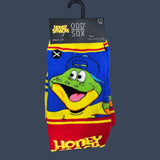 Odd Sox | Honey Smacks | Size 8-12 | Novelty Graphic Crew Socks