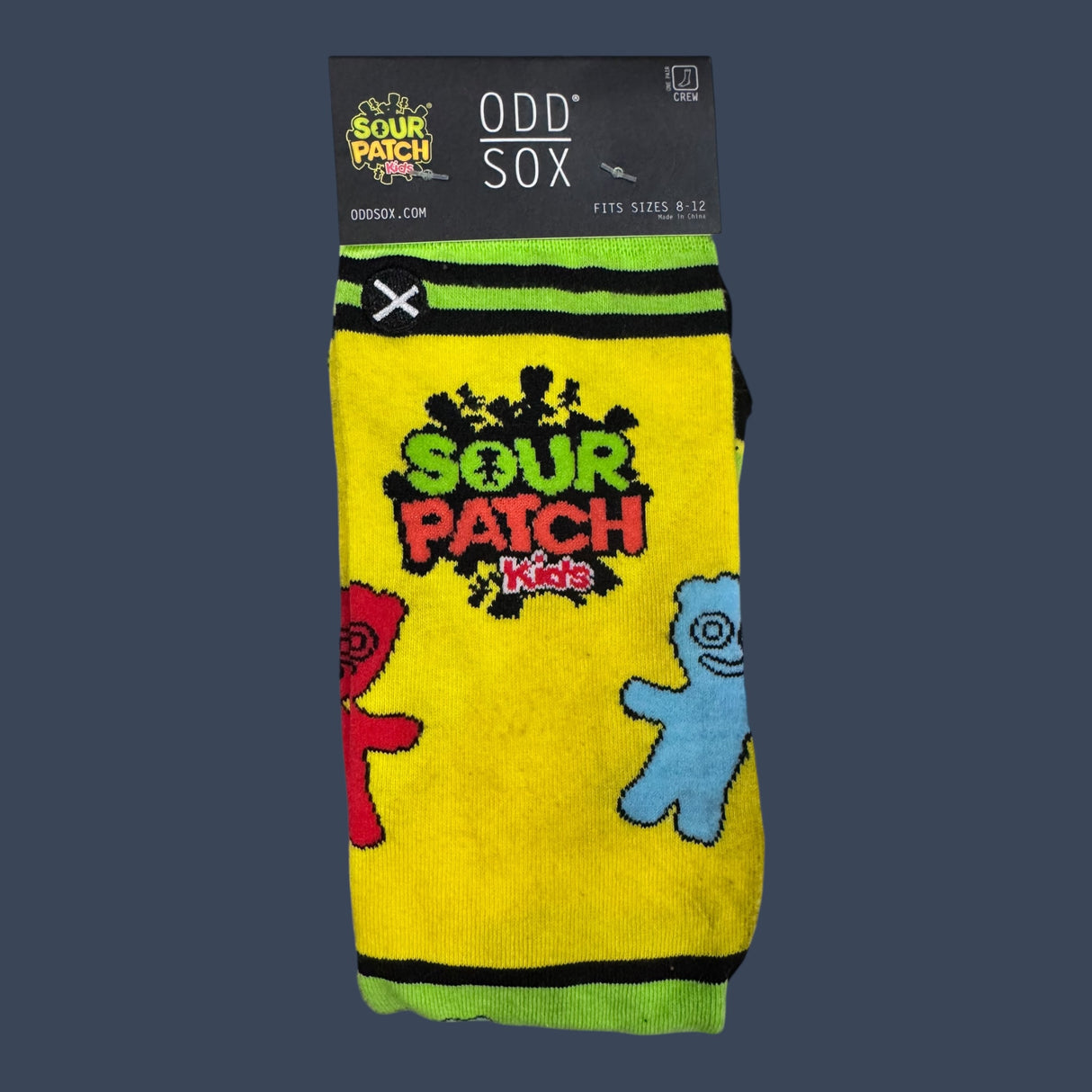 Odd Sox | Sour Patch Kids | Size 8-12 | Novelty Graphic Crew Socks