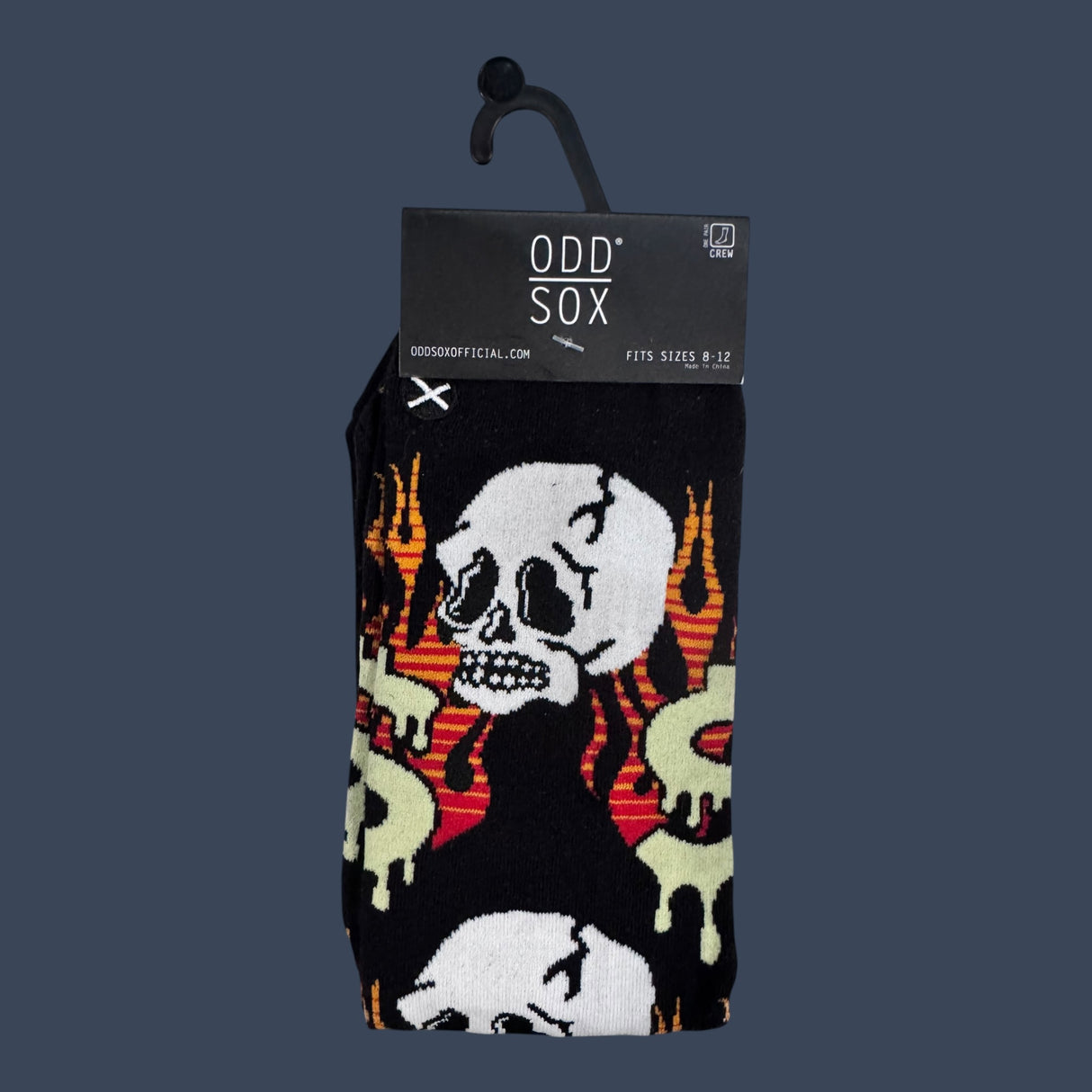 Odd Sox |Burned by Money | Size 8-12 | Novelty Graphic Crew Socks