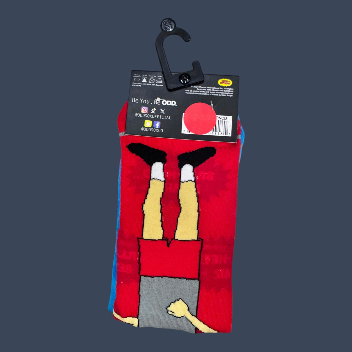 Odd Sox |Beavis and Butt-Head | Size 8-12 | Novelty Graphic Crew Socks