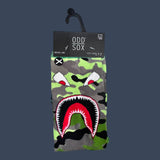 Odd Sox |Warplane Camo | Size 8-12 | Novelty Graphic Crew Socks