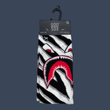 Odd Sox | Warplane Zebra | Size 8-12 | Novelty Graphic Crew Socks