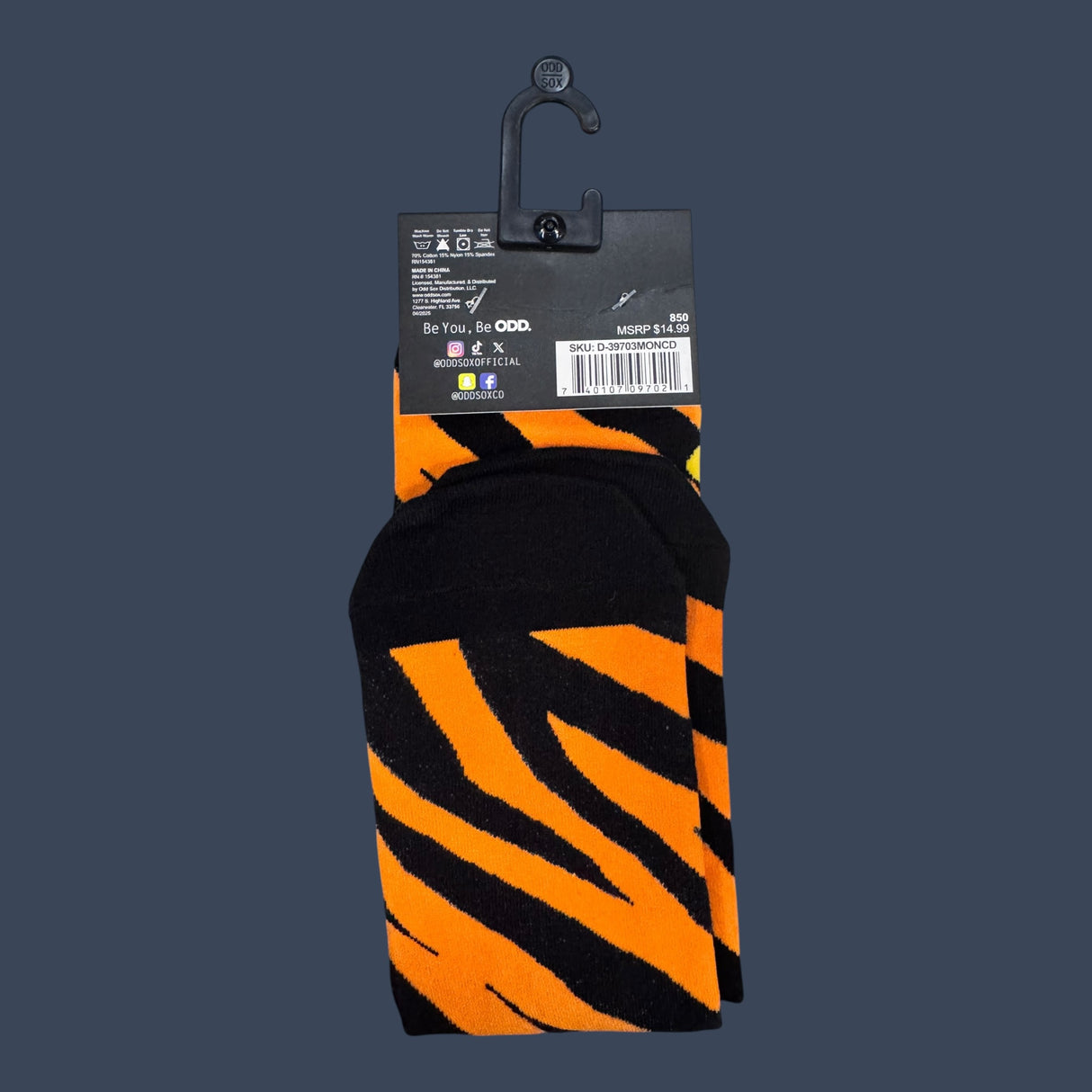 Odd Sox | Warplane Tiger | Size 8-12 | Novelty Graphic Crew Socks